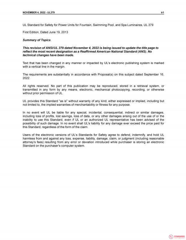 UL 379 PDF UL 379 PDF